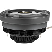ANTEC T120 Fan CPU Cooler, Universal Socket, 120mm Chromatic Silent RGB Fan, 1500RPM, Massive Black Aluminium Fins for Enhanced Cooling Performance, Designed for Small Form Factor Cases