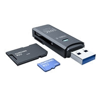 Prevo CR311 USB 3.0 Card Reader, High-speed Memory Card Adapter Supports SD/Micro SD/TF/SDHC/SDXC/MMC, Compatible with Windows, OS, Black