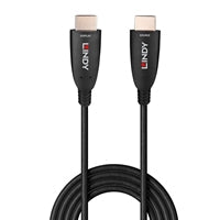 Lindy 38510 10m HDMI (M) 2.1 Anthra Line 7680x4320@60Hz / 3840x2160@120Hz Fibre Optic Hybrid Cable - Black