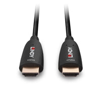 Lindy 38510 10m HDMI (M) 2.1 Anthra Line 7680x4320@60Hz / 3840x2160@120Hz Fibre Optic Hybrid Cable - Black