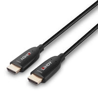 Lindy 38510 10m HDMI (M) 2.1 Anthra Line 7680x4320@60Hz / 3840x2160@120Hz Fibre Optic Hybrid Cable - Black