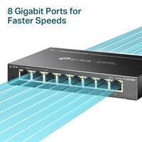 TP-Link TL-SG108E 8-Port Metal Gigabit Easy Smart Switch