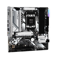 ASRock B650M Pro RS AMD AM5 Socket Motherboard, Micro-ATX, 4x DDR5 Slots, 3x M.2 Sockets, Fitted I/O Shield, 2.5GbE LAN, 1x DisplayPort / 1x HDMI Port