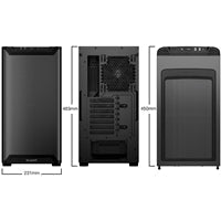 be quiet! Pure Base 501 Airflow Black ATX Mid Tower Case with USB-A, USB-C, 2 x Pure Wings 2 140mm Black PWM Fans, Sleek Front Panel and Airflow Cover
