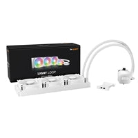 be quiet! Light Loop 360mm AIO CPU Water Cooler, High-Performance ARGB Lighting, Triple 120mm PWM Fans, Ultra-Quiet Operation, Easy Maintenance, Intel/AMD Compatible, White
