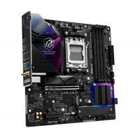 ASRock B850M Riptide WiFi AMD AM5 Socket Motherboard, Micro-ATX, 4x DDR5 Slots, 3x M.2 Sockets, Fitted I/O Shield, 2.5GbE LAN, Wi-Fi 7, 1x DisplayPort / 1x HDMI Port