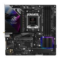 ASRock B850M Riptide WiFi AMD AM5 Socket Motherboard, Micro-ATX, 4x DDR5 Slots, 3x M.2 Sockets, Fitted I/O Shield, 2.5GbE LAN, Wi-Fi 7, 1x DisplayPort / 1x HDMI Port