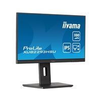 iiyama PROLITE XUB2293HSU-B7 22 inch IPS Monitor, Full HD, 1ms, USB Hub, HDMI, DisplayPort, Freesync, 100Hz, Speakers, Black, Internal PSU, VESA, Height Adjustable, Pivot