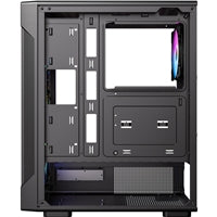Antec VX320 ARGB Mid-Tower Gaming PC Case - Pre-Installed 4 x 120mm ARGB Fans, Tempered Glass Side Panel, High-Airflow Mesh Front - ATX/Micro-ATX/ITX