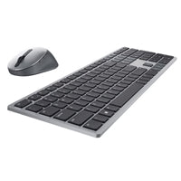 Dell KM7321W Premier Multi-Device Keyboard and Mouse Combo, 2.4GHz / Bluetooth 5.0 Wireless, 12 programmable keys for PC and Laptop, QWERTY UK English Layout, Sliver