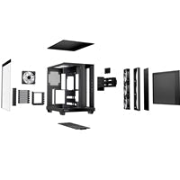 be quiet! Light Base 500 LX BGW85 Mid-Tower Case, Tempered Glass, 4 x ARGB Light Wings LX Fans, High Airflow ATX Case, USB-C 10Gbps, 400mm GPU Support, Vertical GPU Mount, Black