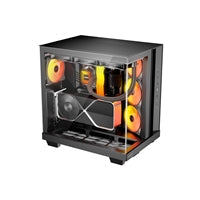 be quiet! Light Base 500 LX BGW85 Mid-Tower Case, Tempered Glass, 4 x ARGB Light Wings LX Fans, High Airflow ATX Case, USB-C 10Gbps, 400mm GPU Support, Vertical GPU Mount, Black