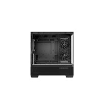 DeepCool CG380 3F Micro-ATX Gaming Case Black Panoramic Tempered Glass Side Panel, Mesh Airflow Front, 3 Pre-Installed ARGB Fans, USB-C & USB-A Front I/O, Spacious SFF/mATX/ITX Build Support