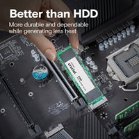 Crucial (CT1000E100SSD8) E100 1TB PCIe Gen4 NVMe M.2 SSD, Sequential Write 4,500 MB/s, Sequential Read 5,000 MB/s