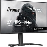 iiyama G-Master Black Hawk gaming monitor GB2741HSU-B1 27" Black, Height Adjustable, IPS, Ultra Slim Bezel, Full HD, 144Hz, 1ms, FreeSync, HDMI, Display Port, USB Hub