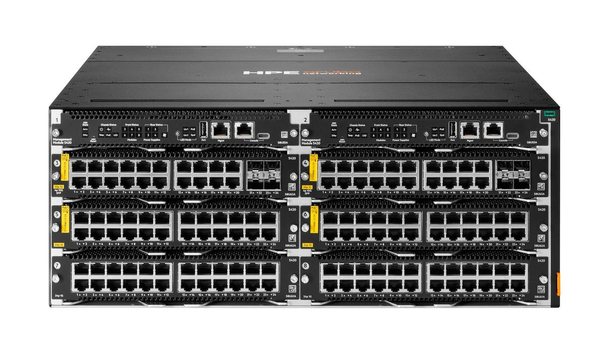 Hewlett Packard Enterprise Aruba Networking CX 5420 6-slot Switch