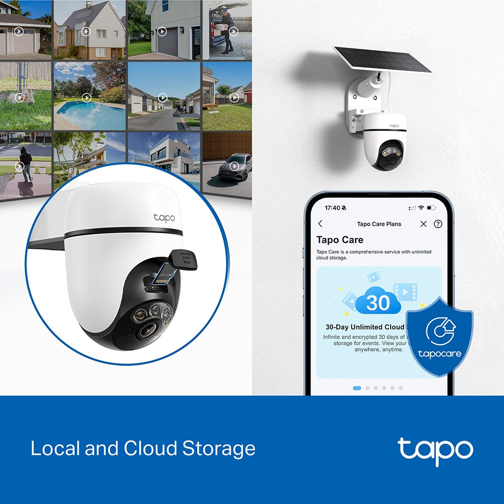 TP-Link Tapo Solar-Powered Pan/Tilt Security Camera Kit