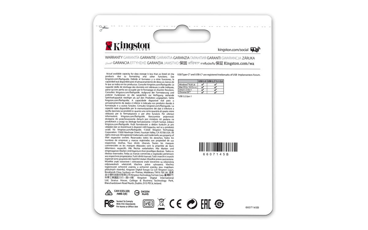 Kingston Technology DataTraveler 128GB microDuo 3C 200MB/s dual USB-A + USB-C