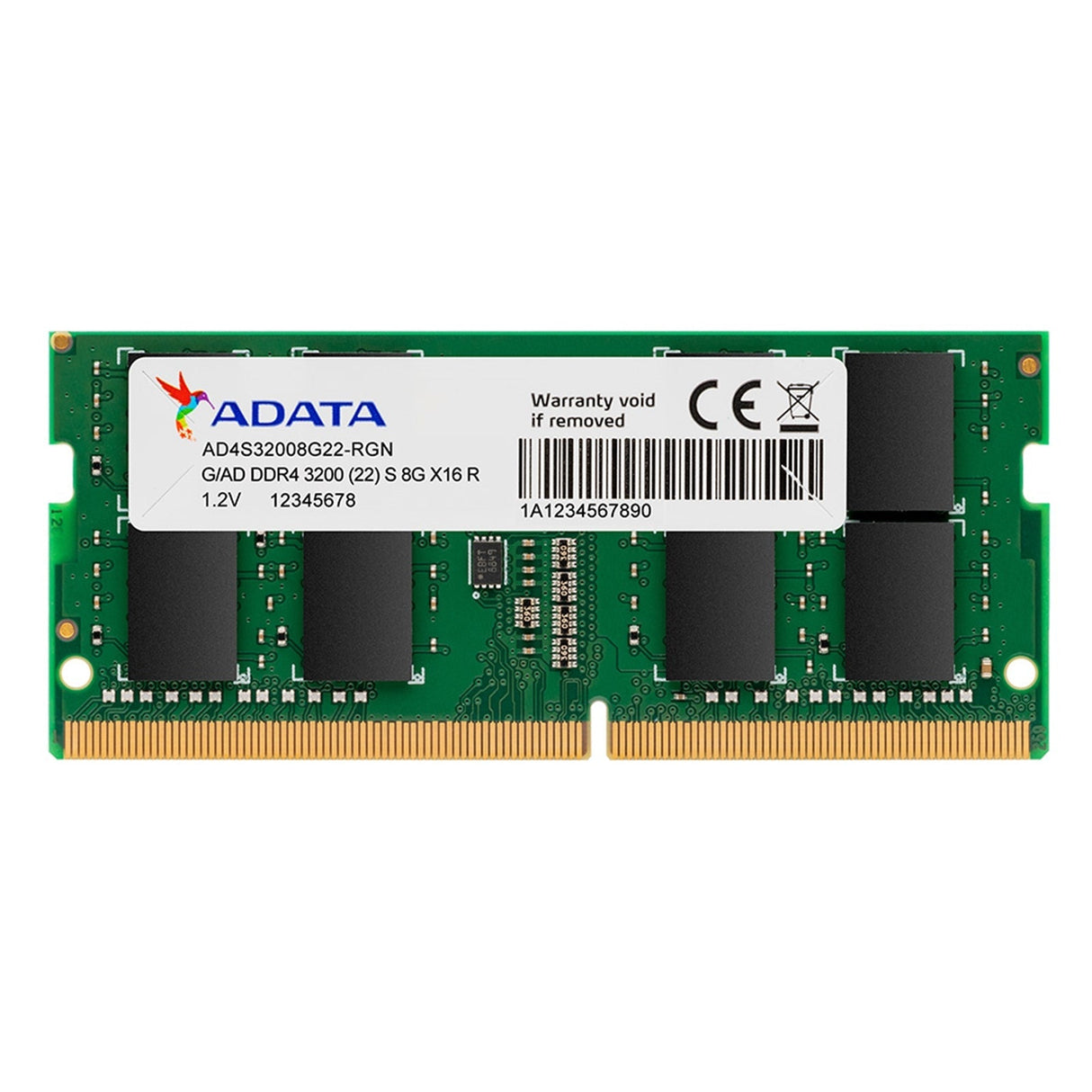 ADATA Premier AD4S32008G22-SGN 8GB (1x 8GB) SODIMM System Memory, 3200MHz, DDR4, CL22