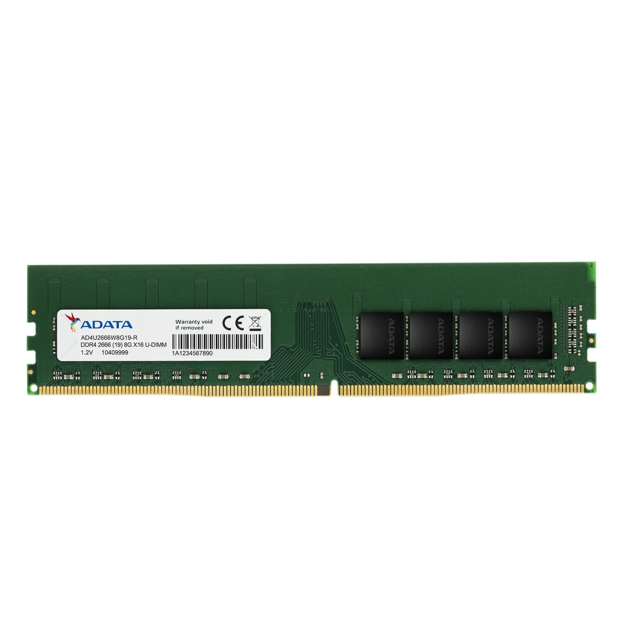 ADATA Premier AD4U26668G19-SGN 8GB (1x 8GB) DIMM System Memory, 2666MHz, DDR4, CL19