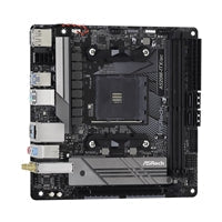 ASRock A520M-ITX/ac AMD AM4 Socket Motherboard, Mini-ITX, 2x DDR4 Slots, 1x M.2 Socket, GbE LAN, Wi-Fi 5, 1x DisplayPort / 1x HDMI Port