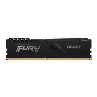 Kingston FURY Beast KF432C16BB/16 16GB (1x 16GB) DIMM System Memory, 3200MHz, DDR4, CL16, Black, Intel XMP