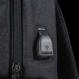 Marvo Scorpion Urbano 20 Black Waterproof 15.6 Inch Laptop Backpack with USB Charging Port (Black)