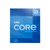 Intel 12th Gen Core i7-12700KF 12 Core Processor 20 Threads, 3.6GHz up to 5.0GHz Turbo Alder Lake Socket LGA1700, 25MB Cache, 125W, Maximum Turbo Power 190W, No Graphics, No Cooler