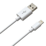Prevo USB-LIGHTNING-2M Lightning Cable, USB 2.0 A (M) to Apple Lightning (M), 2m, White, MFI Certified, Fast Charging up to 2.1A, Data Sync Rate up to 480Mbps, Superior Design & Performance, Retail Box Packaging