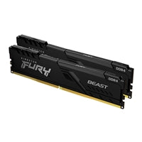 Kingston FURY Beast KF436C18BBK2/32 32GB (2x 16GB) DIMM System Memory, 3600MHz, DDR4, CL18, Black, Intel XMP
