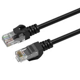 Prevo CAT6-BLK-2M Network Cable, RJ45 (M) to RJ45 (M), CAT6, 2m, Black, Oxygen Free Copper Core, Sturdy PVC Outer Sleeve & Clip Protector, Retail Box Packaging