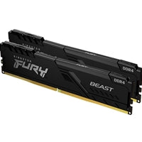 Kingston FURY Beast KF436C18BBK2/64 64GB (2x 32GB) DIMM System Memory, 3600MHz, DDR4, CL18, Black, Intel XMP