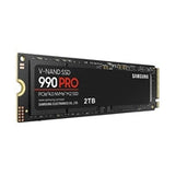Samsung 990 PRO(MZ-V9P2T0BW) 2TB NVMe SSD, PCIe Gen4, M.2 Interface, 2280, Read 7450 MB/s, Write 6900 MB/s, 5 Year Warranty