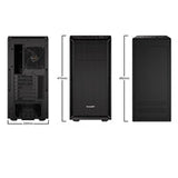 be quiet! Pure Base 600 Case, Black, MId Tower, 2 x USB 3.2 Gen 1 Type-A, 3 x Pure Wings 2 Black PWM Fans Included, Completely Sound Insulated with Dampening Materials, Adjustable Top Cover Vent