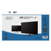 piXL CM32F4 32 Inch Full HD Widescreen IPS Monitor with 1920x1080 Resolution, 4ms Response Time, 60Hz Refresh Rate, Display Port, HDMI & VESA Mount