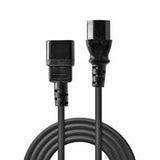 Lindy 30331 2m IEC C13 (Kettle) To IEC C14 (Kettle) Mains Extension Cable - Black