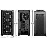 be quiet! Shadow Base 800 FX ARGB Black Mid Tower Chassis, Addressable RGB LEDs, 4x 140mm Fans, mITX/mATX/ATX/EATX