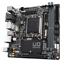 Gigabyte H610I DDR4 Ultra Durable Intel 1700 Socket Motherboard, Mini-ITX, 2x DDR4 Slots, 1x M.2 Socket, GbE LAN, 1x D-Sub / 2x DisplayPorts / 1x HDMI Port
