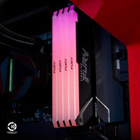 Kingston FURY Beast KF432C16BB2A/8 8GB (1x 8GB) DIMM System Memory, 3200MHz, DDR4, CL16, Black, RGB, Intel XMP