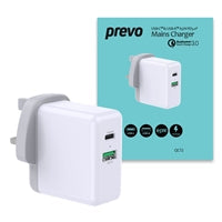 Prevo Entertainment Bundle with Active Noise Cancelling Earbuds, 10000mAh Powerbank & Mains Charger
