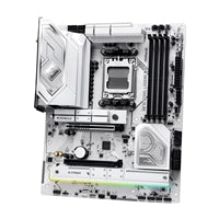 ASRock X870 STEEL LEGEND WIFI AMD AM5 Socket Motherboard, ATX, 4x DDR5 Slots, 3x M.2 Sockets, Fitted I/O Shield, 2.5GbE LAN, Wi-Fi 7, 1x HDMI Port / 2x USB-C (USB4)