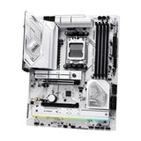 ASRock X870 STEEL LEGEND WIFI AMD AM5 Socket Motherboard, ATX, 4x DDR5 Slots, 3x M.2 Sockets, Fitted I/O Shield, 2.5GbE LAN, Wi-Fi 7, 1x HDMI Port / 2x USB-C (USB4)
