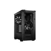 be quiet! Pure Base 501 ATX Mid Tower PC Case – Sleek Black Design, High-Airflow with 2 x Pure Wings 3 140mm Fans, USB-C Front Port, Water-Cooling Ready, Tool-Free Installation, Noise-Optimized