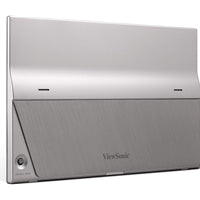 Viewsonic TD1655 16-Inch USB-C Multi-Touch, IPS Portable Monitor, 1920x1080, 60Hz, Mini HDMI, Speakers, 6.5ms, Metallic with Foldable Stand, Pivotable Display