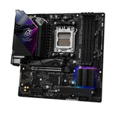 ASRock B850M Riptide WiFi AMD AM5 Socket Motherboard, Micro-ATX, 4x DDR5 Slots, 3x M.2 Sockets, Fitted I/O Shield, 2.5GbE LAN, Wi-Fi 7, 1x DisplayPort / 1x HDMI Port