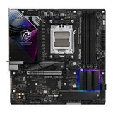 ASRock B850M Riptide WiFi AMD AM5 Socket Motherboard, Micro-ATX, 4x DDR5 Slots, 3x M.2 Sockets, Fitted I/O Shield, 2.5GbE LAN, Wi-Fi 7, 1x DisplayPort / 1x HDMI Port