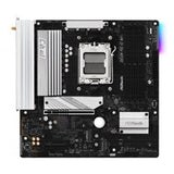 ASRock B850M Pro RS WiFi AMD AM5 Socket Motherboard, Micro-ATX, 4x DDR5 Slots, 3x M.2 Sockets, Fitted I/O Shield, 2.5GbE LAN, Wi-Fi 6E, 1x DisplayPort / 1x HDMI Port