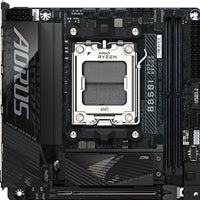 Gigabyte B850I AORUS PRO AMD AM5 Socket Motherboard, Mini-ITX, 2x DDR5 Slots, 2x M.2 Sockets,  Fitted I/O Shield, 2.5GbE LAN, Wi-Fi 7, 1x HDMI Port