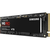 Samsung 990 PRO(MZ-V9P4T0BW ) 4TB NVMe SSD, PCIe Gen4, M.2 Interface, 2280, Read 7450 MB/s, Write 6900 MB/s, 5 Year Warranty