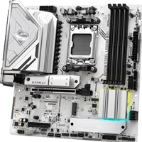 ASRock B850M Steel Legend WiFi AMD AM5 Socket Motherboard, Micro-ATX, 4x DDR5 Slots, 3x M.2 Sockets, Fitted I/O Shield, 2.5GbE LAN, Wi-Fi 7, 1x DisplayPort / 1x HDMI Port